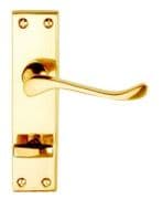 Brass Victorian Scroll Lever Bathroom Furniture - CONTRACT