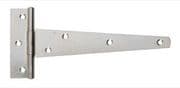 Bright Zinc Plated 6" Tee Hinges - Light 1.4mm