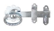Bright Zinc Plated Twisted 152mm Ring Gate Latch