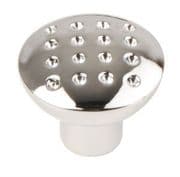 Chrome Plated 33mm Dimple Knob loose
