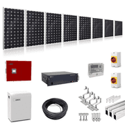 Plug-In-Solar 3kW (3000W) Hybrid Solar Power Kit with 2.4kWh Battery Storage