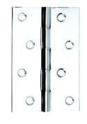 Polished Chrome Plated 102x67mm Double Steel Washered Butt Hinges