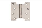 Polished Stainless Steel 4" x 2" x 4" Washered Button Tip Parliament Hinges cws