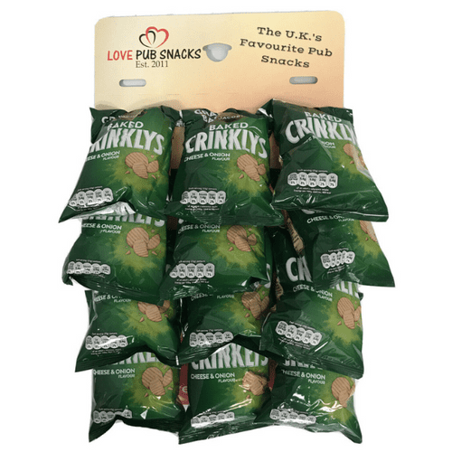 CRINKLYS CHEESE & ONION GRAB BAG CARDED
