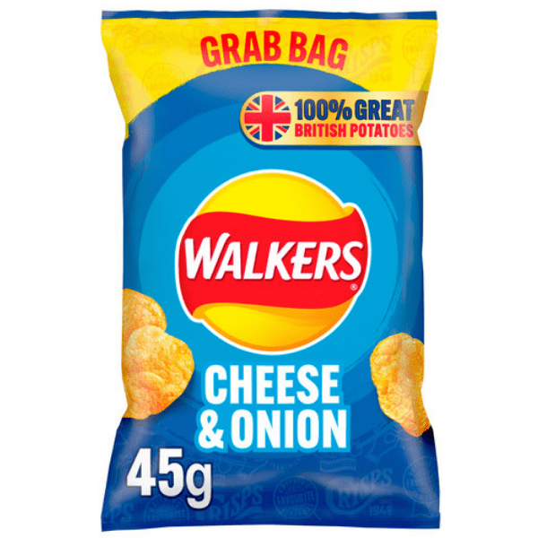 WALKERS GRAB BAG CHEESE & ONION
