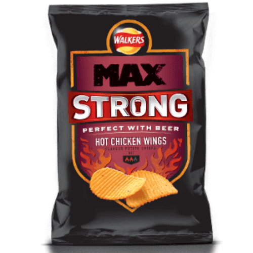 WALKERS MAX STRONG HOT CHICKEN WING