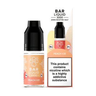 Bar Liquid 3000 - 20mg Nic Salts - Peach Ice
