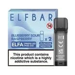 Elf Bar Elfa  - Blueberry Sour Raspberry - 2ml Pre-filled Pods x2 (Pack)