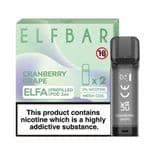 Elf Bar Elfa  - Cranberry Grape - 2ml Pre-filled Pods x2 (Pack)