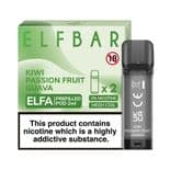 Elf Bar Elfa  - Kiwi Passion Fruit Guava - 2ml Pre-filled Pods x2 (Pack)