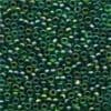 00332 Emerald Rainbow Glass Seed Beads