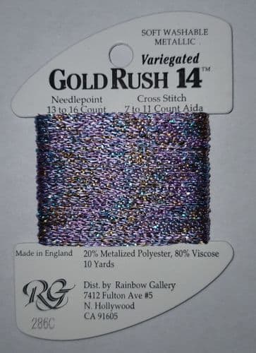 286C Violet Multi Variegated Gold Rush thread