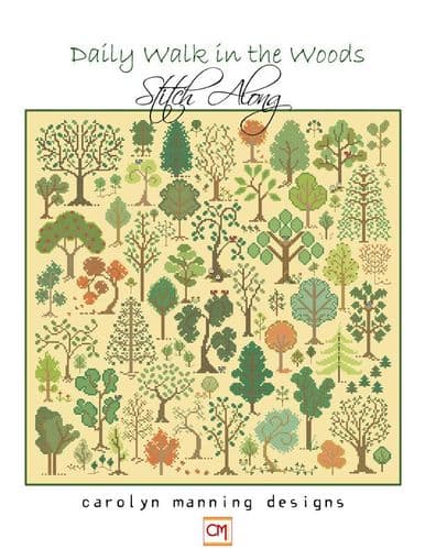 Carolyn Manning Designs Daily Walk in the Woods printed cross stitch chart
