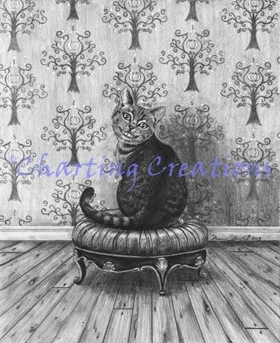 Charting Creations Cheshire Cat printed cross stitch chart