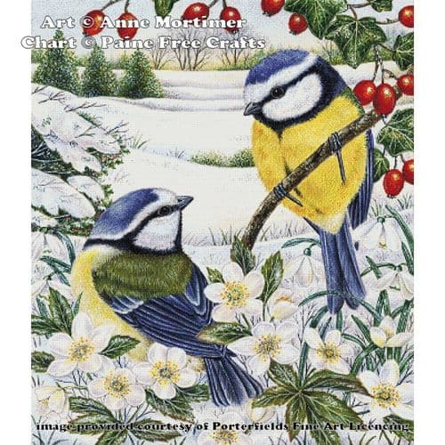 Christmas Visitors X by Paine Free Crafts printed cross stitch chart