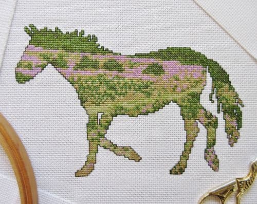 Climbing Goat Designs New Forest Pony printed cross stitch chart