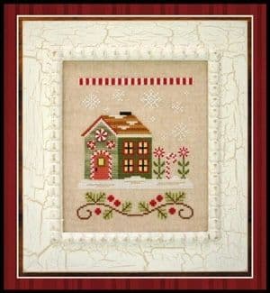 Country Cottage Needleworks Candy Cane Cottage - Santa's Village cross stitch chart
