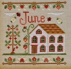 Country Cottage Needleworks June Cottage of the Month cross stitch chart