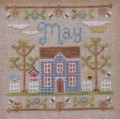 Country Cottage Needleworks May Cottage of the Month cross stitch chart