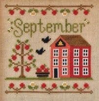 Country Cottage Needleworks September Cottage of the Month cross stitch chart