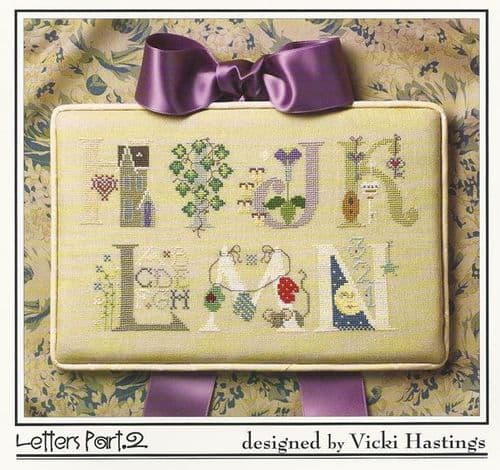 Cricket Collection Letters Part 2 H-N cross stitch chart