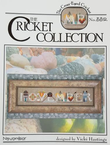 Cricket Collection November cross stitch chart