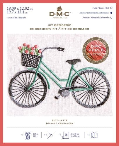 DMC Bicycle embroidery kit