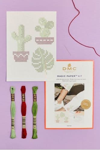 DMC Cactus Collection Cross Stitch Magic Paper Kit