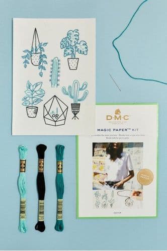 DMC Cactus Collection Embroidery Magic Paper Kit