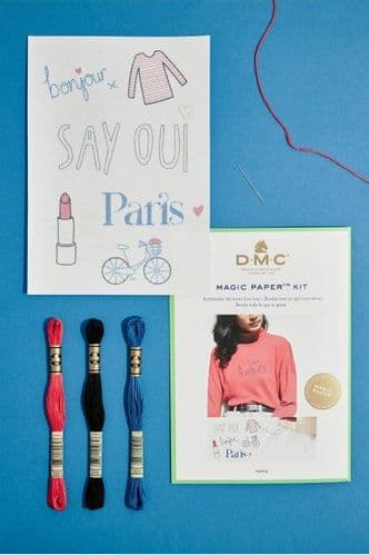 DMC French Collection Embroidery Magic Paper Kit