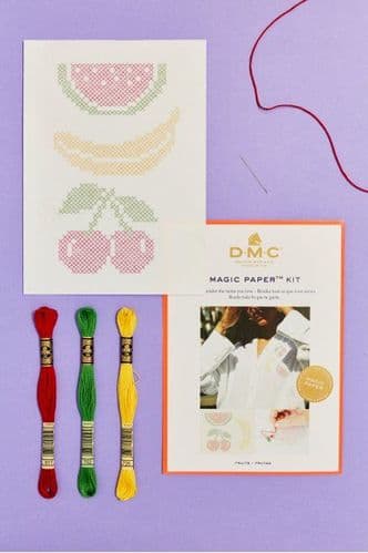 DMC Fruit Collection Cross Stitch Magic Paper Kit