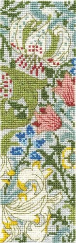 DMC Golden Lily by William Morris V&A Bookmark cross stitch kit