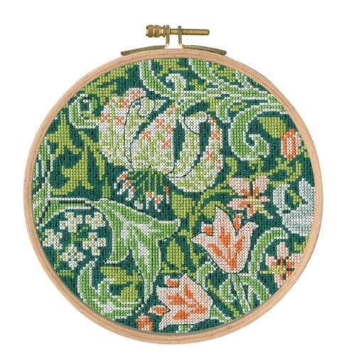 DMC Golden Lily by William Morris V&A cross stitch kit