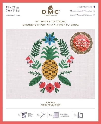DMC Holly Maguire Pineapple cross stitch kit