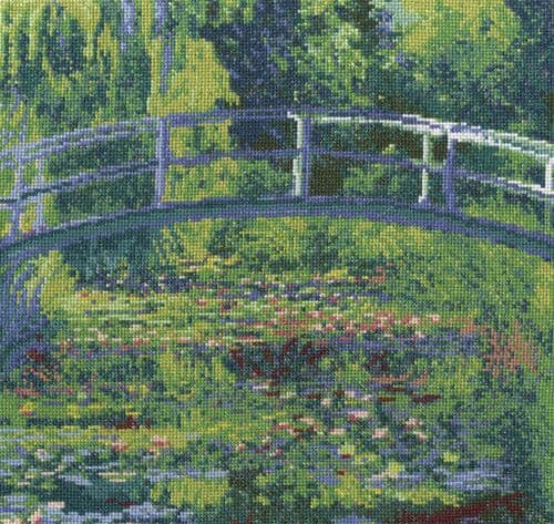 DMC Monet The Water Lily Pond cross stitch kit