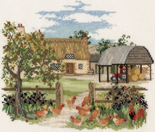 Derwentwater Designs Appletree Farm cross stitch kit