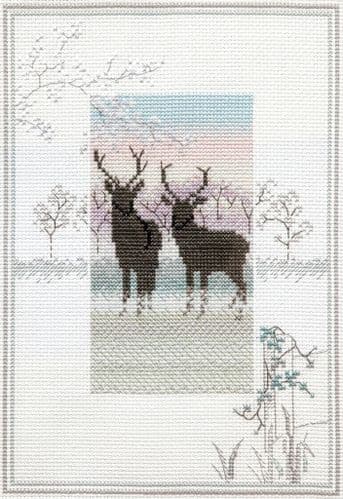 Derwentwater Designs Frosty Deer cross stitch kit