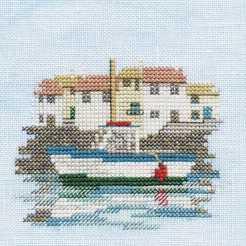 Derwentwater Designs Harbour (linen) cross stitch kit