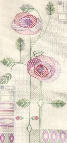 Derwentwater Designs Morning Rose cross stitch kit
