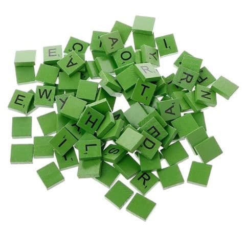 Green Scrabble Letter Needle Minder
