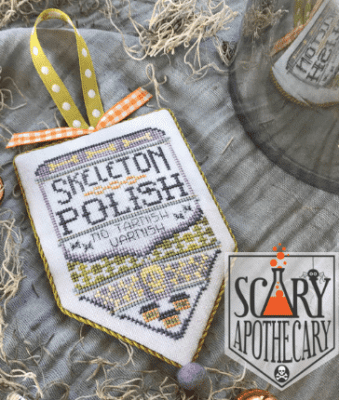 Hands on Design Skeleton Polish  Scary Apothecary Series cross stitch chart