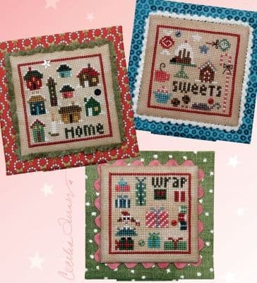 Heart in Hand Christmas Square Dance 1 - Home, Sweets, Wrap cross stitch chart