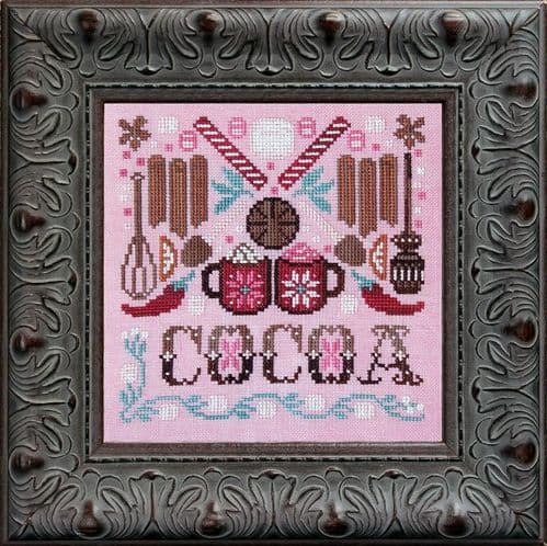 Ink Circles Cocoa Time printed cross stitch chart