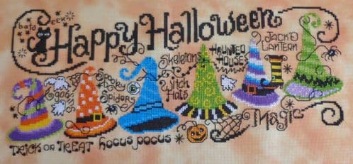 Lakeside Needlecraft Happy Halloween printed cross stitch chart & kit options