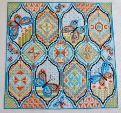 Lakeside Needlecraft Speciality Stitches Butterfly printed chart & kit options