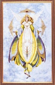 Lavender & Lace Angel of Healing cross stitch chart