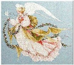 Lavender & Lace Angel of Summer cross stitch chart