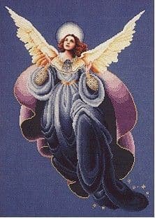 Lavender & Lace Angel of the Morning cross stitch chart
