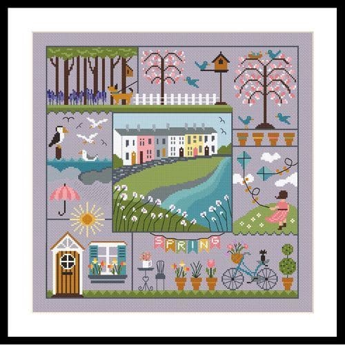 Little Dove Designs A Stitch for all Seasons - Spring printed cross stitch chart