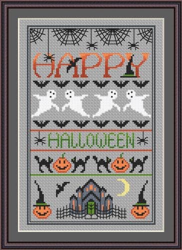 Little Dove Designs Happy Halloween printed cross stitch chart